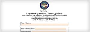 california business license